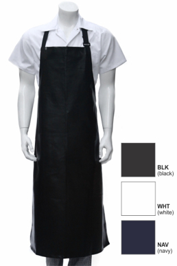 Picture of Chef Works - CWPVL-BLK - Black Long PVC Bib Apron